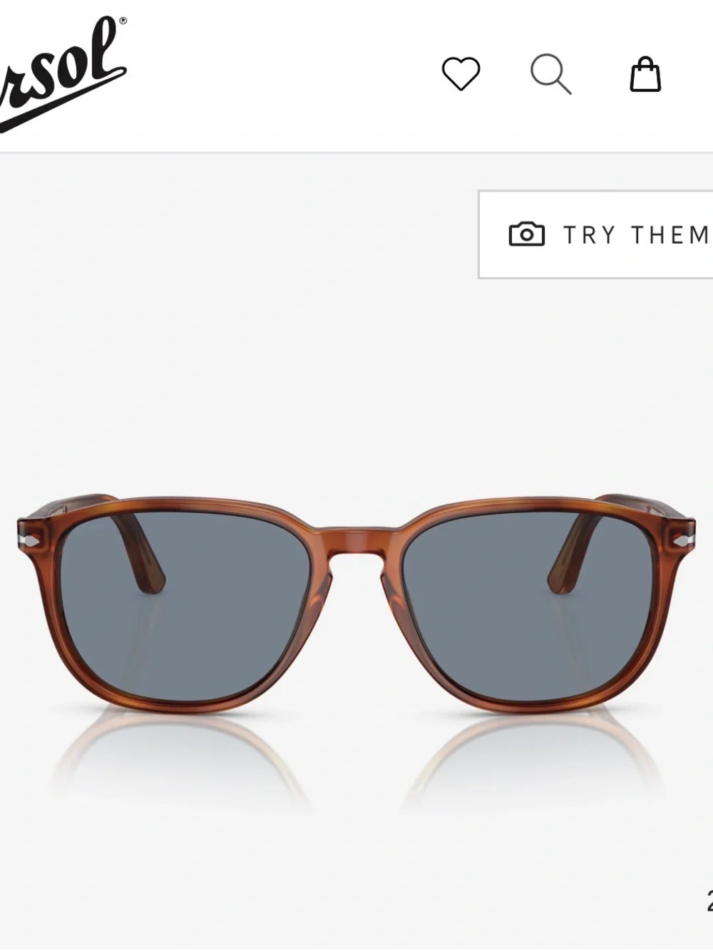 Persol Brown Frame Sunglasses with Dark Lenses - Men or Women’s Sunglasses